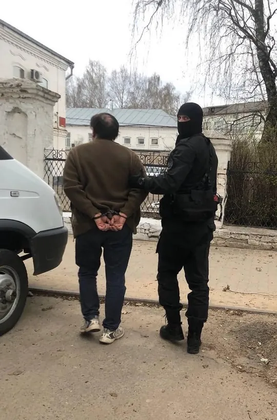 Николай Егоров во время разбирательства по делу за публикации, фотография 1